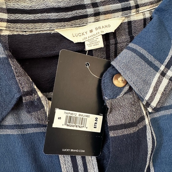 Women’s Lucky Brand Light Flannel - Size Small - Picture 3 of 3